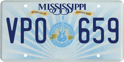 MS license plate VPO659