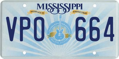 MS license plate VPO664