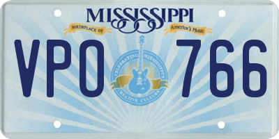 MS license plate VPO766