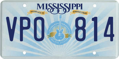 MS license plate VPO814