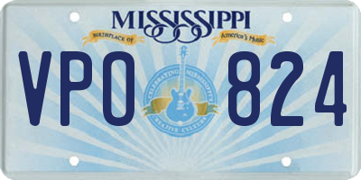 MS license plate VPO824