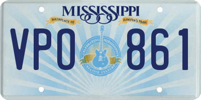 MS license plate VPO861