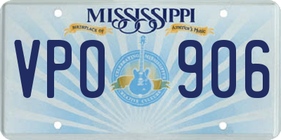 MS license plate VPO906