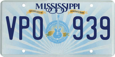 MS license plate VPO939