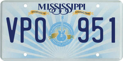 MS license plate VPO951