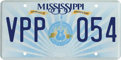 MS license plate VPP054