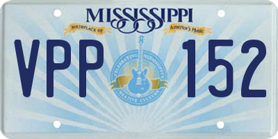MS license plate VPP152