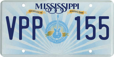 MS license plate VPP155
