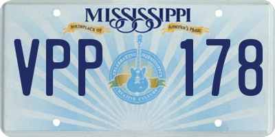 MS license plate VPP178