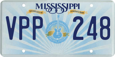 MS license plate VPP248