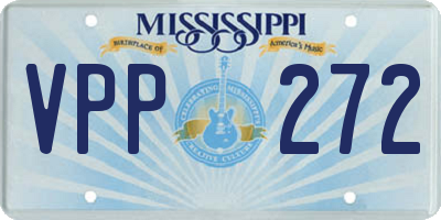 MS license plate VPP272