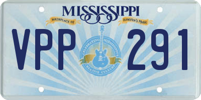 MS license plate VPP291
