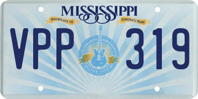 MS license plate VPP319