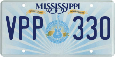 MS license plate VPP330