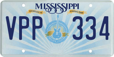MS license plate VPP334