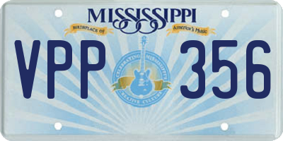 MS license plate VPP356