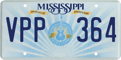 MS license plate VPP364