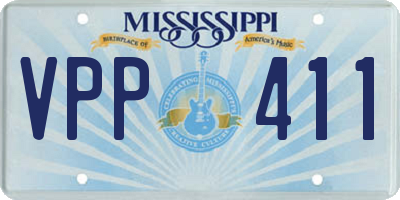 MS license plate VPP411