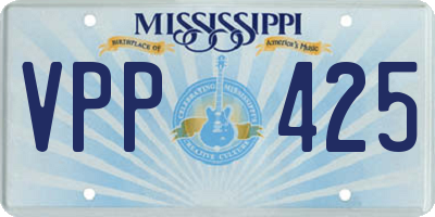 MS license plate VPP425