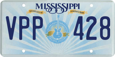 MS license plate VPP428