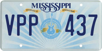 MS license plate VPP437