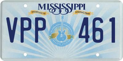 MS license plate VPP461