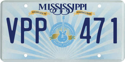 MS license plate VPP471