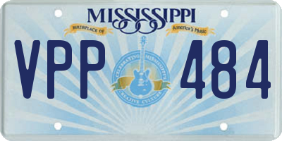 MS license plate VPP484