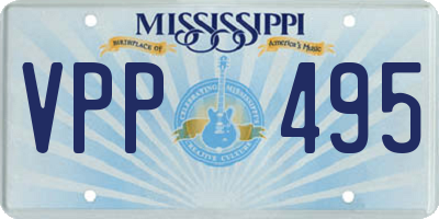 MS license plate VPP495