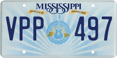 MS license plate VPP497