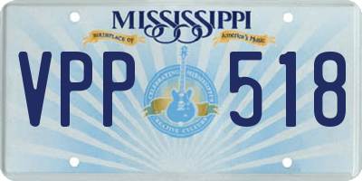 MS license plate VPP518