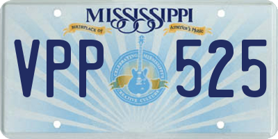 MS license plate VPP525