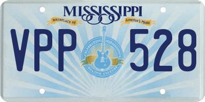 MS license plate VPP528