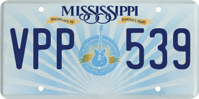 MS license plate VPP539