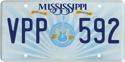 MS license plate VPP592