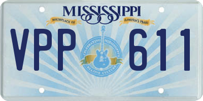 MS license plate VPP611