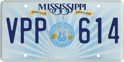 MS license plate VPP614