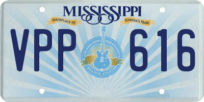 MS license plate VPP616