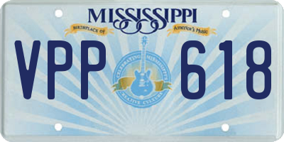 MS license plate VPP618