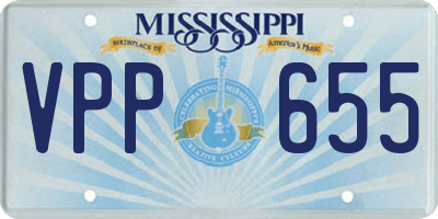 MS license plate VPP655