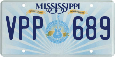 MS license plate VPP689