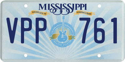 MS license plate VPP761