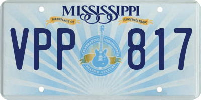 MS license plate VPP817