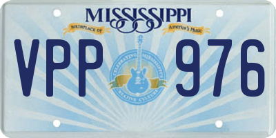 MS license plate VPP976