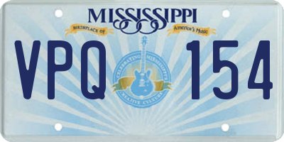 MS license plate VPQ154