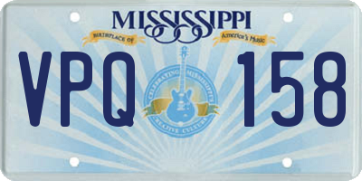 MS license plate VPQ158
