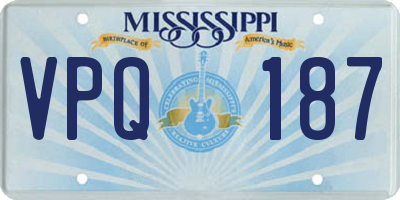 MS license plate VPQ187