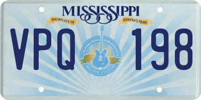 MS license plate VPQ198