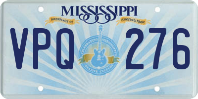 MS license plate VPQ276
