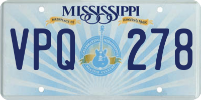 MS license plate VPQ278